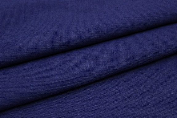 Полулен костюмный с эффектом мятости цв.Джинсово-фиолетовый, ш.1.52м, хл-70%, лен-30%, 170гр/м.кв