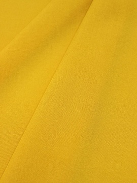 Штапель цв.Желто-горчичный СОРТ2, ш.1.45м, вискоза-100%, 110гр/м.кв 