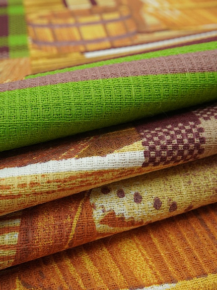 Вафельное полотно "Банные традиции", ш.1.5м, хлопок-100%, 145гр/м.кв