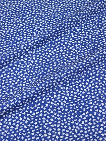 Штапель "Фабиана" цв.синий, ш.1.43м, вискоза-100%, 90гр/м.кв