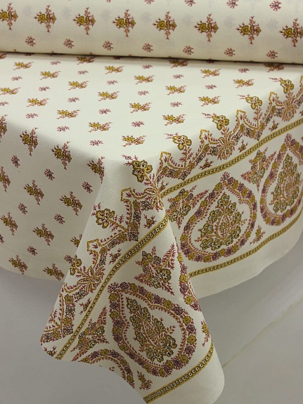 Рогожка "Васама" цв.ванильно-абрикосовый, ш.1.5м, хлопок-100%, 160гр/м.кв