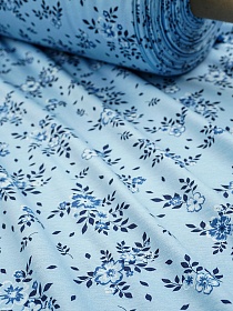 Трикотаж Кулир.гладь "Нежное мгновение" цв.голубой, СОРТ2, ш.1.96м (0.98*2, чулок), Компакт, хл-100%, 145гр/м.кв