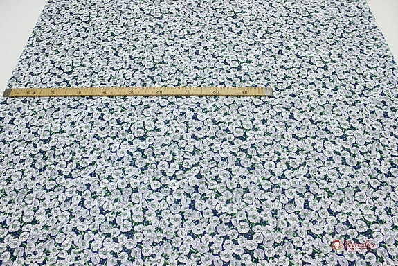 Перкаль "Хрустальные маки", ш.1.5м, хлопок-100%, 105гр/м.кв