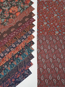 Набор тканей для рукоделия "Хлопколен: Сударушка", 20*20 см, 14 шт