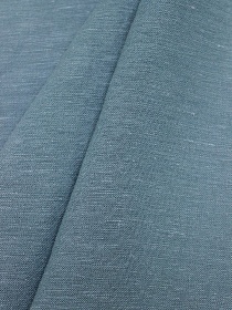Лен с вискозой с эффектом мятости цв.Лазурно-серый меланж, ш.1.45м, лен-53%, вискоза-47%, 195гр/м.кв