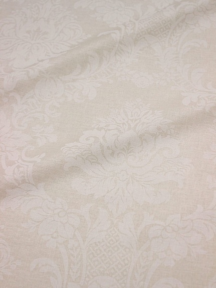 Поплин Коллекция "Набивной жаккард" цв.св.кремово-бежевый, ш.2.2м, хлопок-100%, 110гр/м.кв