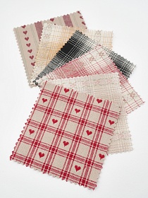 Комплект образцов "Пестрядь с эффектом вышивки"