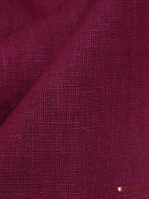 Лен костюмный с эффектом мятости цв.Насыщенный бордово-свекольный, ш.1.45м, лен-100%, 190гр/м.кв