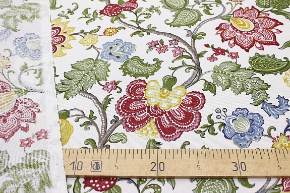 Мерный лоскут (ткань в отрезах) - Рогожка "Царевна" цв.белый, ш.1.5м, хлопок-100%, 160гр/м.кв #05423