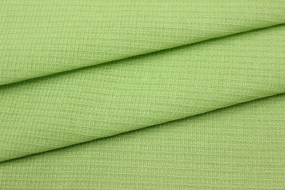 Вафельное полотно цв.Салатовый, ш.1.5м, хлопок-100%, 150гр/м.кв