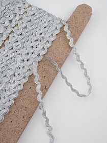 Вьюнчик с мет.светлое серебро, 5мм