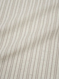 Полулен "Бежево-кофейные полоски" (на суровом), ш.1.5м, лен-30%, хлопок-70%, 140гр/м.кв