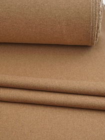 Шерсть пальтово-костюмная цв.Коричневый песок, ш.1.5м, шерсть-50%, п/э-50%, 270гр/м.кв