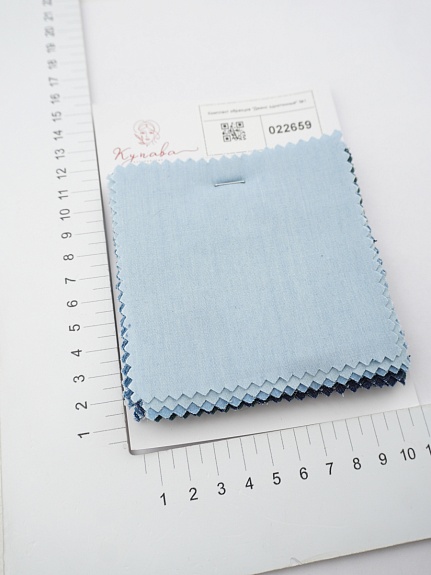 Комплект образцов "Джинс однотонный" №1