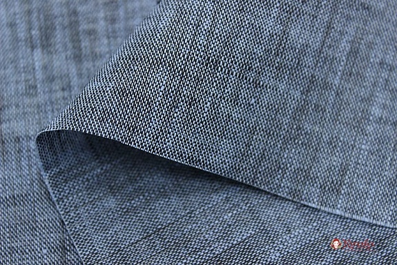 Лен сорочечный "Темный джинс", ш.1.5м, лен-100%, 125гр/м.кв