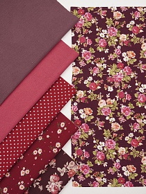 Набор тканей для рукоделия "Микровельвет: Розали", 45*30 см, 6 шт