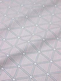 Перкаль "Иллюзион - мелкие треугольники", ш.2.2м, хлопок-100%, 110гр/м.кв