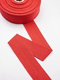 Лента киперная цв.красный, 40мм, хлопок-90%, п/э-10%