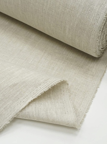 Лен постельный цв.Натуральный, ш.1.5м, лен-100%, 180гр/м.кв