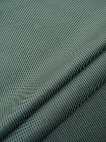 Вельвет цв.Темный серо-зеленый флер, ш.1.5м, хлопок-100%, 340гр/м.кв