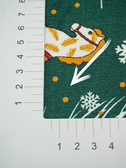 Рогожка "Новогодние лошадки", ш.1.5м, хлопок-100%, 165гр/м.кв