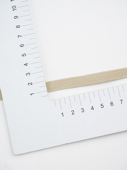 Резинка бельевая цв.Сливочно-оливковый, ш.10мм, 10м