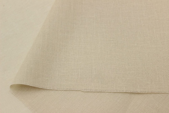 Мерный лоскут(ткань в отрезах)  - Батист цв.Светло-бежевый с оливковым оттенком, ш.1.5м, хлопок-100%