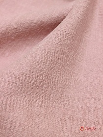 Мерный лоскут (ткань в отрезах) Крапива Рами (Ramie) цв.Розовый персик, ш.1.41м, крапива-100%, 240гр/м.кв