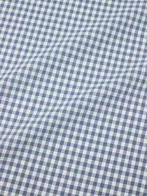 Вареный (стираный) хлопок "Клетка (0.4*0.4см)" цв.т.винтажно-голубой, ш.2.5м, хл-100%, 110гр/м.кв