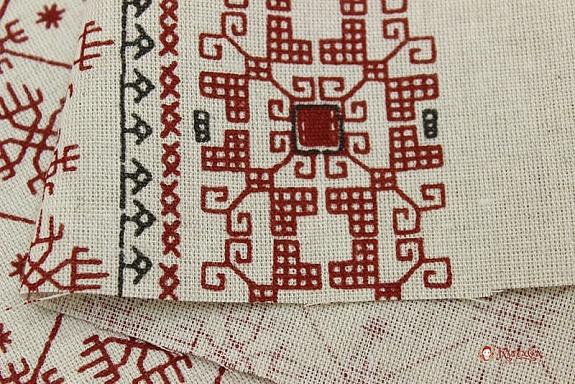 Полулен "Макошь" (на суровом), ш.1.5м, лен-30%, хлопок-70%, 140гр/м.кв