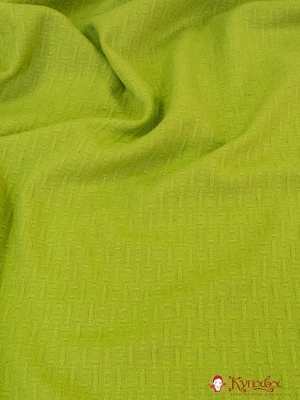 Ткань пальтовая шерстяная, цв. Салатовый, ш. 1.5 м, шерсть-87%, ПА-13%