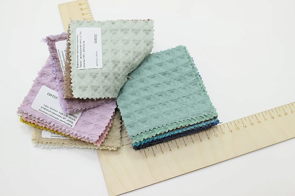 Комплект образцов "Вафельное премиум-полотно "Бохо" №1