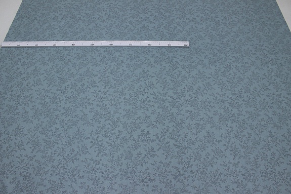 Сатин "Милати - монохром" цв.бирюзово-зеленая дымка, ш.1.60м, хлопок-100%, 110гр/м.кв