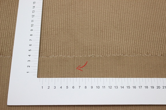 Вельвет цв.Песочно-коричневый, ш.1.5м, хлопок-100%, 315гр/м.кв