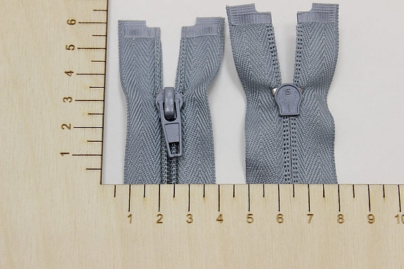 Молния спиральная №5 цв.св.серо-голубая дымка, 60см