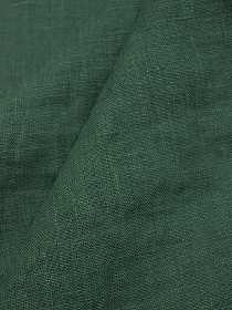 Лен костюмный с эффектом мятости цв.Хвойно-зеленый, ш.1.45м, лен-100%, 190гр/м.кв