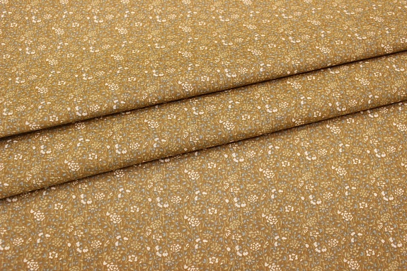 Мерный лоскут (ткань в отрезах) - Импорт. хлопок (ситец) "Ульяна" цв.орех, ш.1.48м, хл-100%