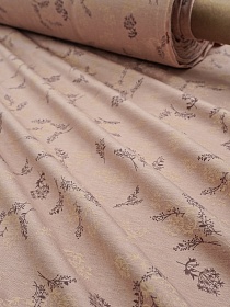 Трикотаж Кулир.гладь "Тонкая грань" цв.бежево-розовый, ш.1.96м (0.98*2, чулок), Компакт, хл-100%, 145гр/м.кв