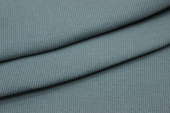 Кашкорсе цв.Голубая ель, СОРТ2, ш.1.2м (0.60м*2 чулок), Пенье, хлопок-95%, эластан-5%, 220гр/м.кв