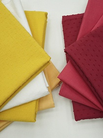 Комплект лоскута 0,5кг Фактурный хлопок и батист