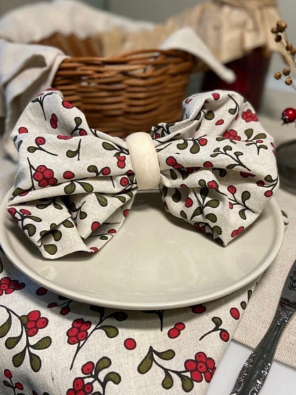 Салфетки из полульна "Брусника"