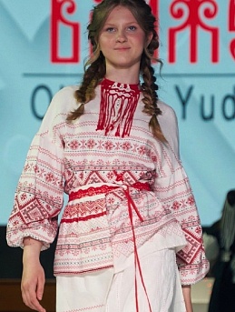 Рубаха коллекции "Блажена" из рогожки "Каравай"