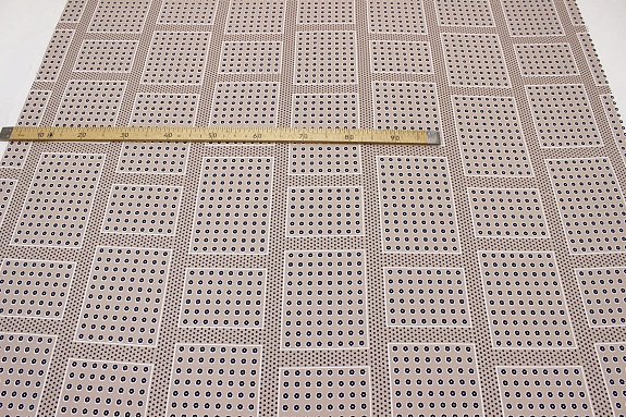 Штапель "Набойка-цветочная геометрия", ш.1.44м, вискоза-100%, 90гр/м.кв
