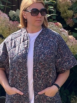 Двусторонний стеганый жилет из импортного хлопка "Даурия" 