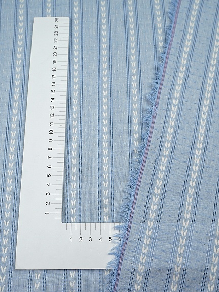 Фактурный хлопок "Колосок" цв.небесно-голубая дымка, ш.1.45м, хл-100%, 100гр/м.кв