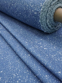 Джинсовая ткань "Брызги на светлой джинсе", ш.1.45м, хл-85%, п/э-15%, 135гр/м.кв