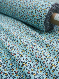 Импорт. хлопок "Кукольная нежность" цв.св.бирюзовый, ш.1.5м, хлопок-100%, 95гр/м.кв