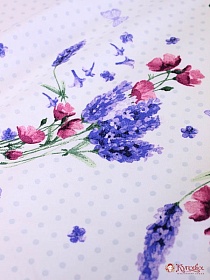 Рогожка Премиум "Французский букетик", ш.1.5м, хлопок-100%, 200гр/м.кв