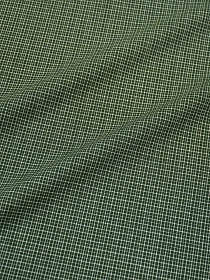 Пестрядь "Мелкая клетка" цв.бежевый/еловая хвоя, ш.1.45м, хлопок-100%, 120гр/м.кв