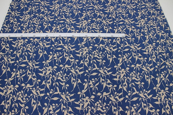 Креп-вискоза с эфф. жатости "Лелея" цв.синий, ш.1.4м, вискоза-100%, 120гр/м.кв
